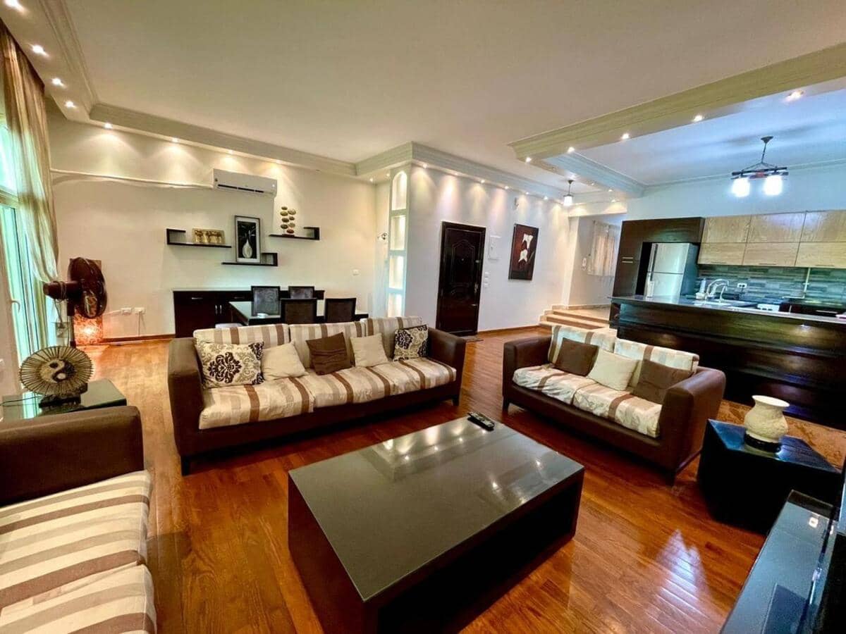 Spacious 3br Apartment with Garden View New Cairo