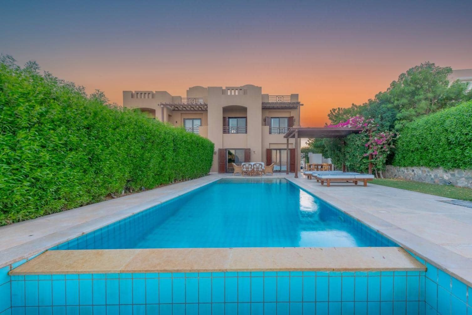 3BR Family Villa in Sabina, El Gouna. Lagoon & Private Pool — 3