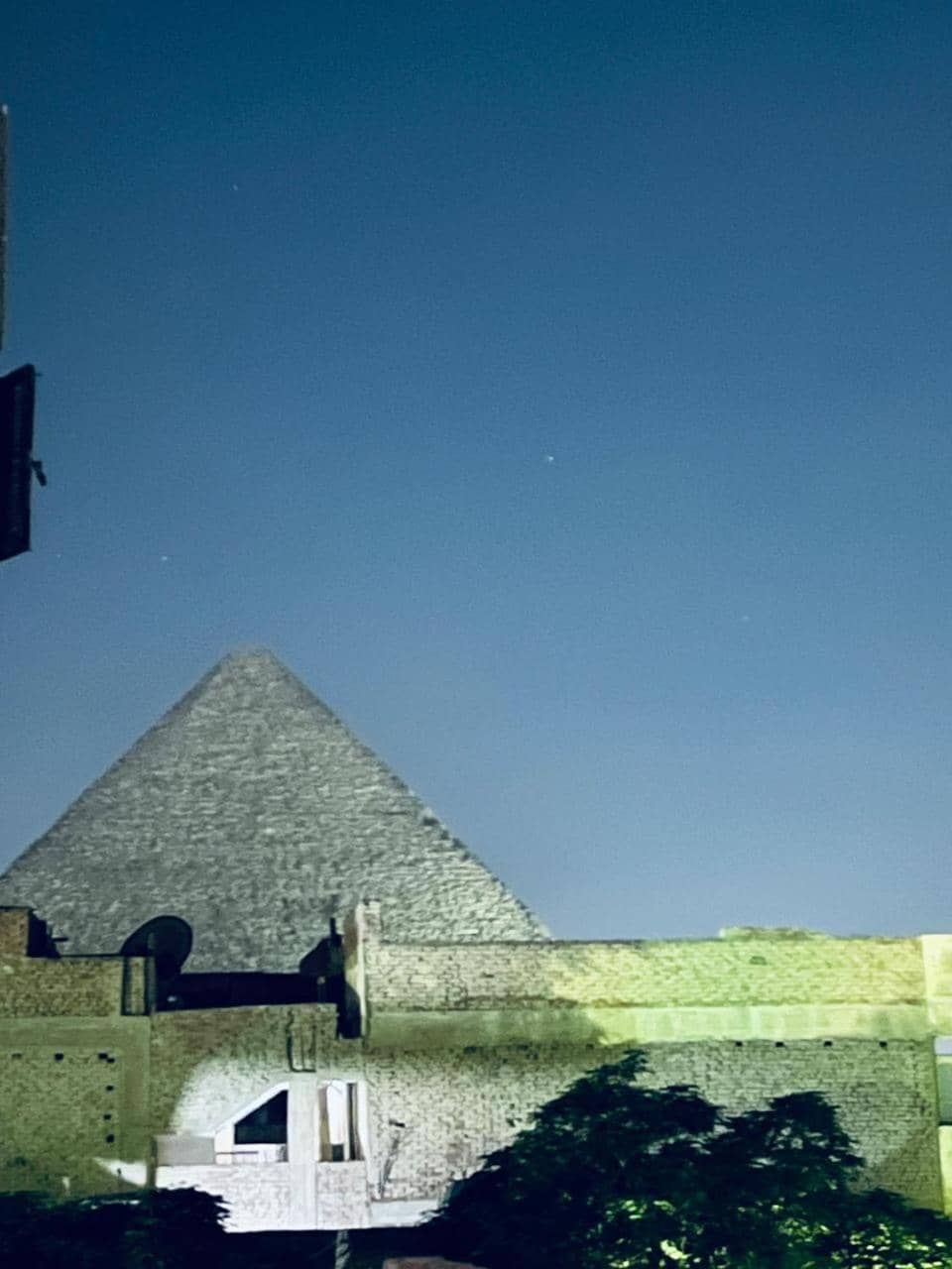 Pharaonic pyramids view