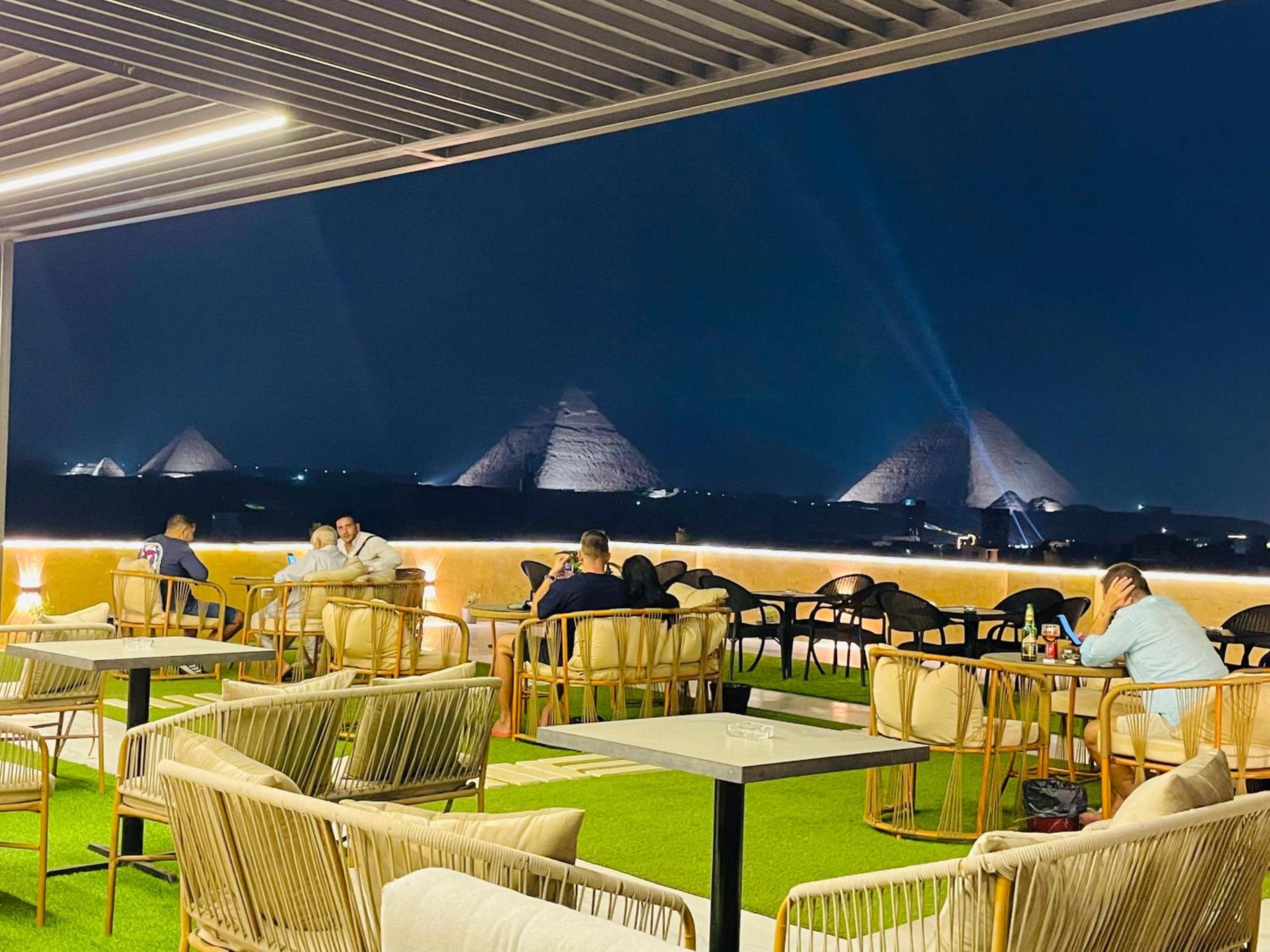 Golden mask pyramids inn