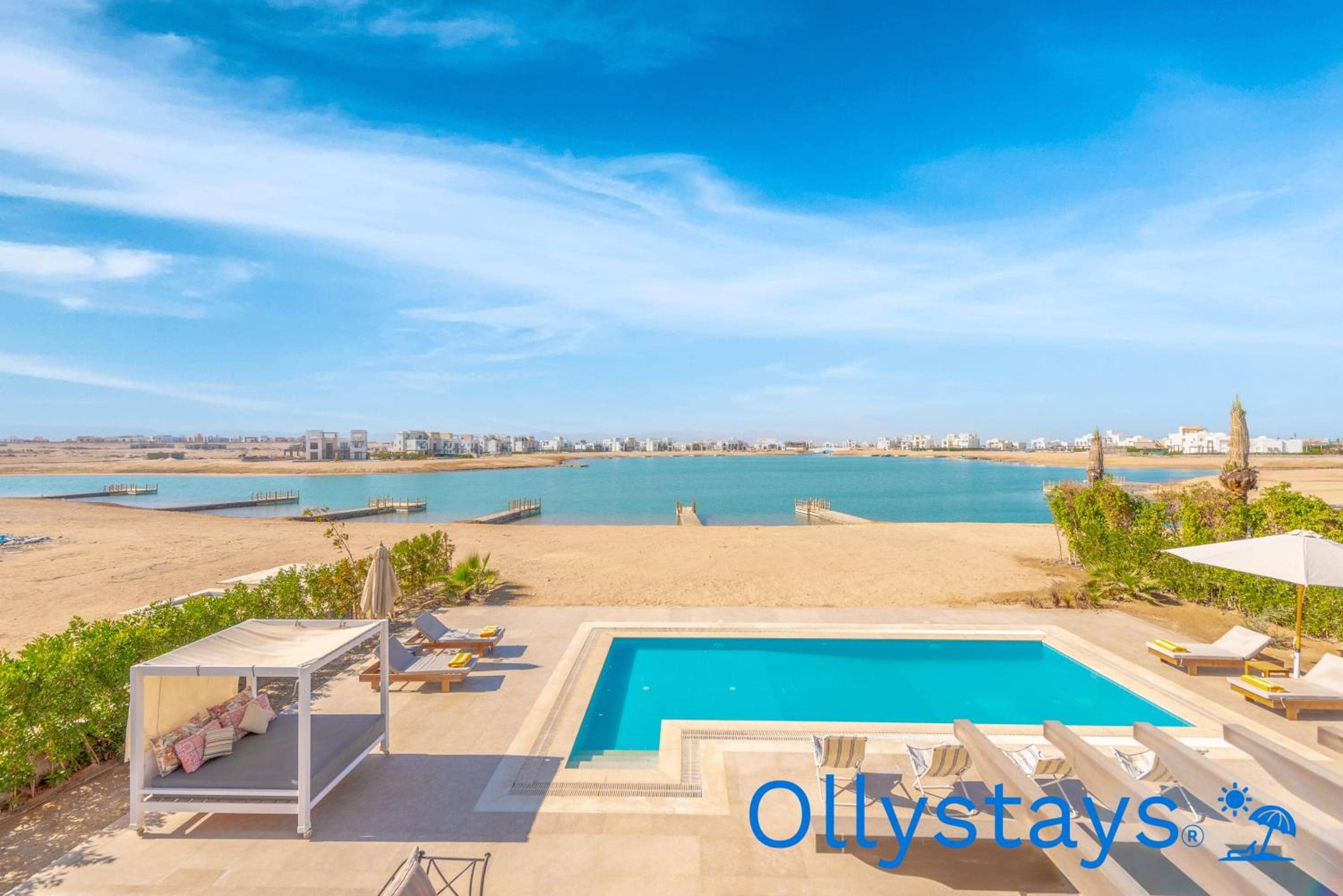 Ollystays Luxury 4BR, Heated Pool Villa, Ancient Sands! Kite Surfing Haven — 5