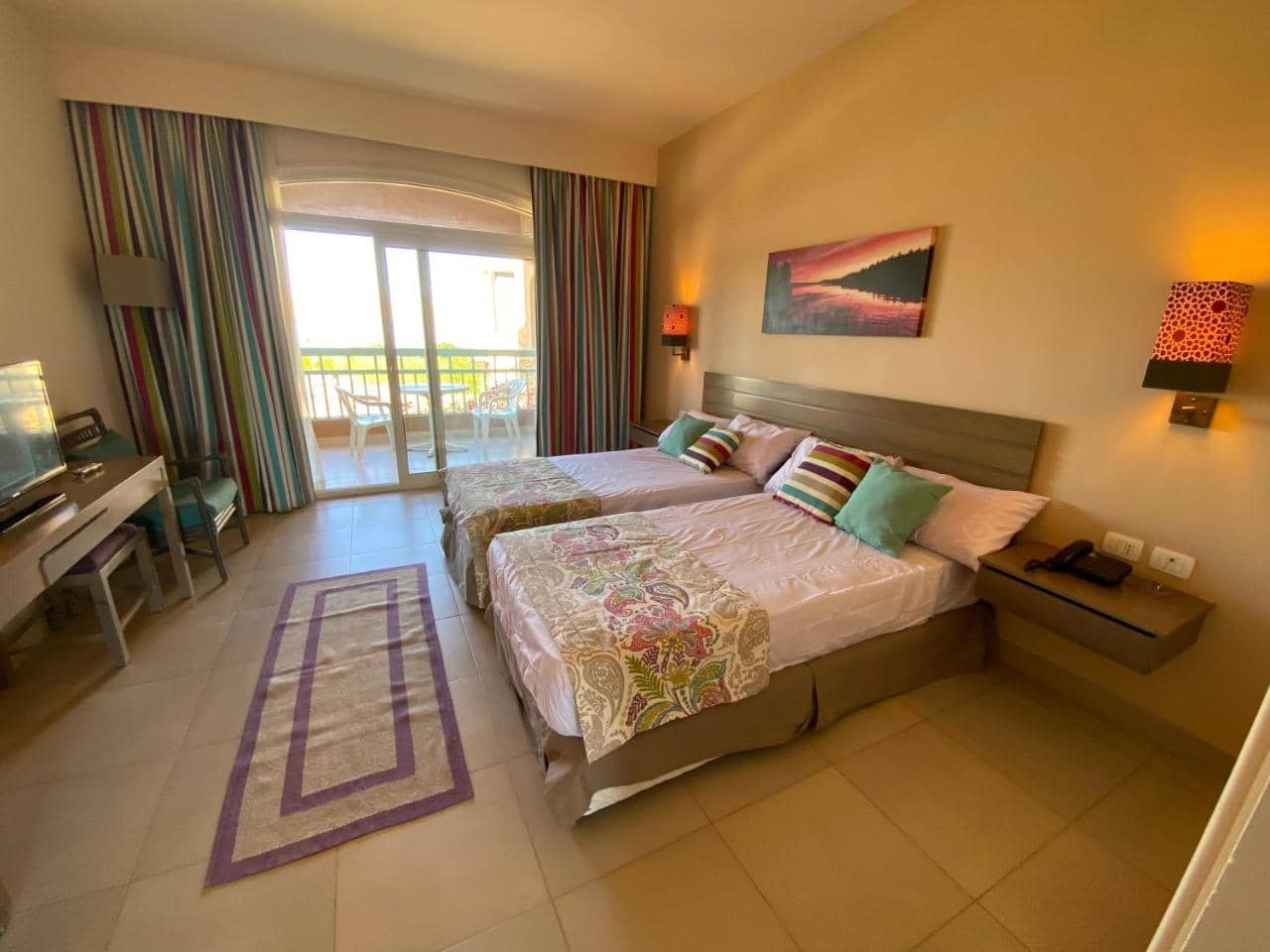 Byoum Lake Side Hotel Room, Tunis Village, Fayoum